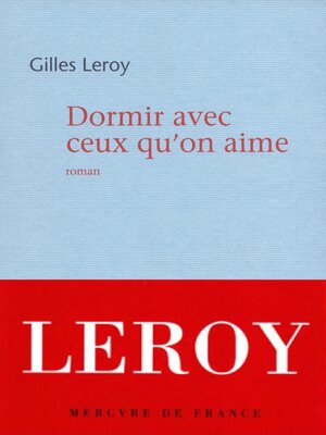 cover image of Dormir avec ceux qu'on aime